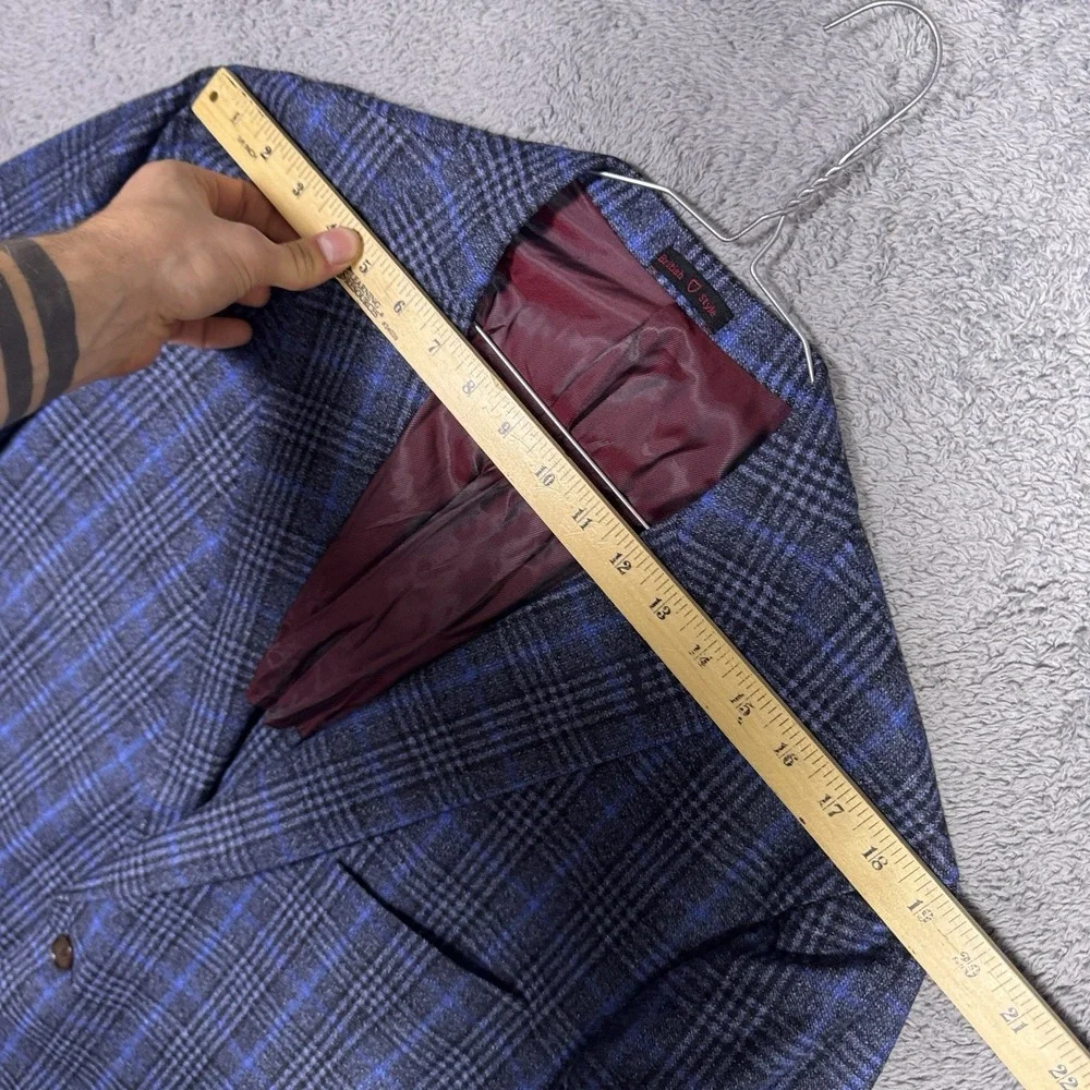 Byron Sport Coat Mens 48R Luca Di Marco Glen Unstructured Wool Luxe Kensington